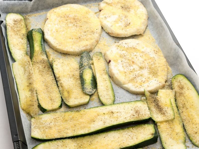 Zucchine al forno come patatine Ricetta leggera